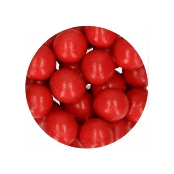 Jedlá dekorace na dort Čokoládové kuličky (Fun Cakes) - ČERVENÉ/ 10 kusů