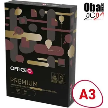 Kancelářský papír Kancelářský papír OFFICEO Premium A3 - 80 g/m2, CIE 170, 500 listů