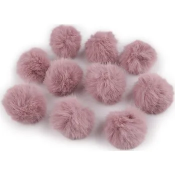 Galanterie Kožešinová bambule s poutkem Ø3,5 cm