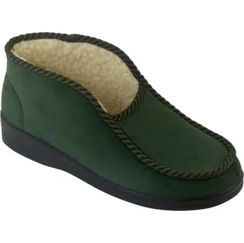Dámská zdravotní obuv Teplé bačkory důchodky ADANEX Fussbett 29425 zelené zateplené ovčí vlnou velikost: 41