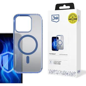 Pouzdro na mobilní telefon 3mk ochranný kryt Frosty MagCase Blue pro Apple iPhone 16 Pro Max 5903108596404