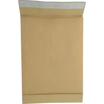 Obálka Taška obchodní B4 X dno sulfát hnědý samolepicí s krycí páskou, 1 ks