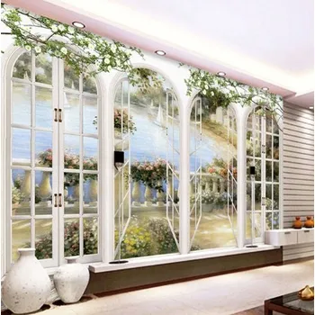 Tapeta Solution Media 3D tapeta - Pohled z ložnice MU103 1 - Voděodolné plátno - Textilní tapeta omyvatelná - 250g/m2