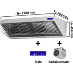 DIGESTOŘ WMR120x70 PROFESIONÁLNÍ s motorem, regulátorem otáček, filtrem a svítidlem