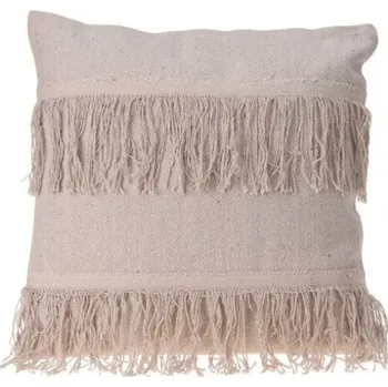 Polštář HOMESTYLING Polštář dekorační se střapci bavlna 45 x 45 cm DESIGN 1 KO-A35850010des1