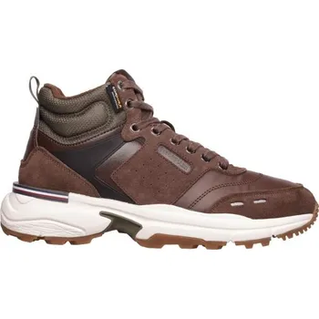 Pánské tenisky Pánská volnočasová obuv Tommy Hilfiger RUNNER CORDURA LEATHER 43 Hnědá, Bílá