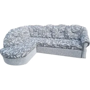 Sedací souprava Rozkládací rohová sedačka BRIGITA šedá