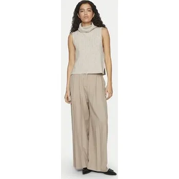 Dámský svetr Vila Rolák Beluna 14094218 Béžová Regular Fit S