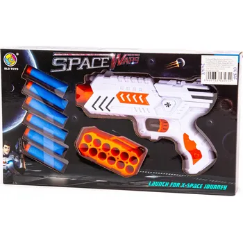 Dětská zbraň RAKETOMET PISTOLE NA ŠIPKY 6 ŠIPEK PRO NERF