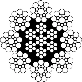 Lano Osmipramenné lano SEAL 8x19S-IWRC Lano - průměr: 11 mm, Pevnost: 2160 MPa, Provedení: Pozink