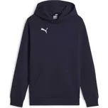 Dětská mikina Puma TEAMGOAL CASUALS HOODY JR 116 Tmavě modrá, Bílá