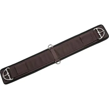 Jezdectví Westernový podbřišník s neoprenem Equitheme - hnědý, 85 cm