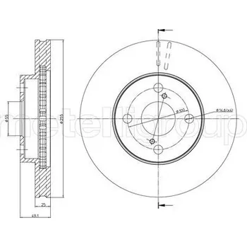 Brzdový kotouč Brzdový kotouč METELLI 23-0640C