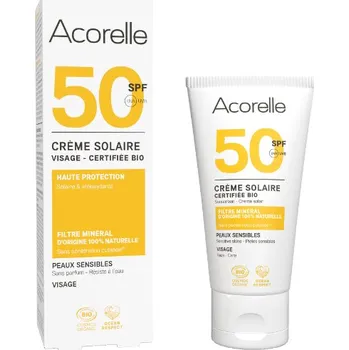 Přípravek na opalování ACORELLE Opalovací krém na obličej SPF 50 50ml
