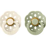 BIBS Boheme dudlík z přírodního kaučuku 2ks Ivory/Sage - velikost 1 (0-6m.)