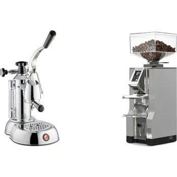 Kávovar La Pavoni Stradivari Lusso + Eureka Mignon Libra, CR grey