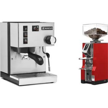 Kávovar Rancilio Silvia BC + Eureka Mignon Libra, CR ferrari red