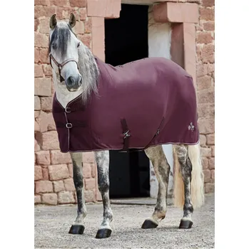 Deka pro koně Odpocovací deka Horze Monster Pony, fleecová, vínová - vel. 75 cm