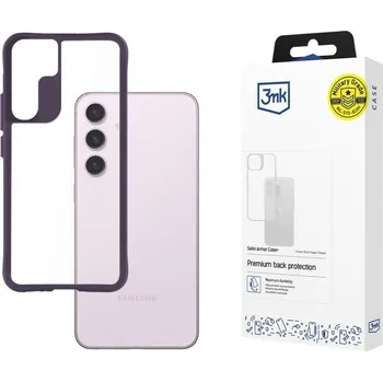 Pouzdro na mobilní telefon 3mk ochranný kryt Satin Armor Case+ Purple pro Samsung Galaxy S24 5903108592864