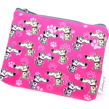 Pamlskový Ráj Univerzální taštička - dalmatin Barva: růžová