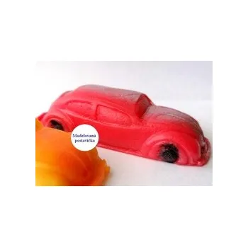 autíčko Modelovaná postavička - ČERVENÉ AUTÍČKO