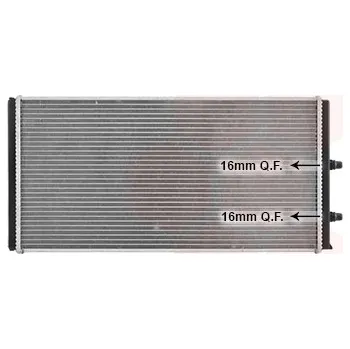 Motor automobilu Chladič, chlazení motoru VAN WEZEL 06012712