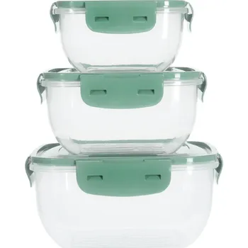 Nádobí Dóza na potraviny 3 ks tmavě zelená KO-024001550tmze