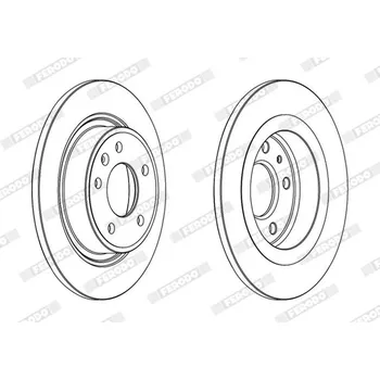 Brzdový kotouč Brzdový kotouč FERODO DDF1871C