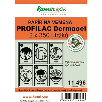 Papír na vemena PROFILAC Dermacel - 1 balení - 2 x 350 útržků