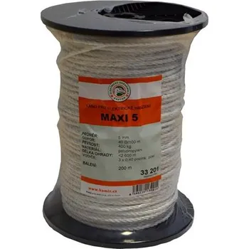 Ohradník Polypropylenové lano pro elektrické ohradníky 5 mm MAXI 5