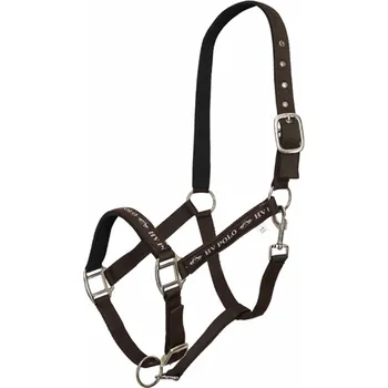 Vybavení pro koně Nylonová ohlávka HV Polo Nena, hnědá - vel. Cob