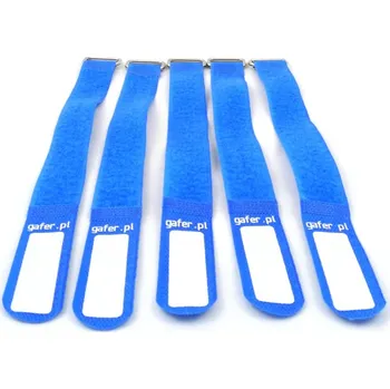 Stahovací páska Gafer.pl Tie Straps, vázací pásky, 25x260mm, 5 ks, modré