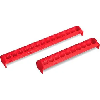 krmítko pro hospodářská zvířata Žlabové plastové krmítko pro drůbež - 55 cm