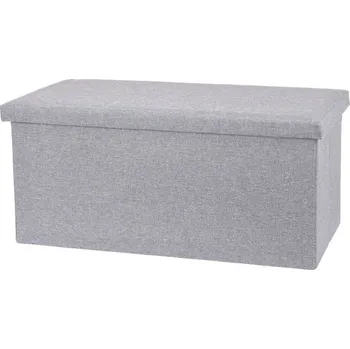 Taburet HOMESTYLING Taburet / podsedák s úložným prostorem 76 x 40 cm světle šedá KO-101000640svse