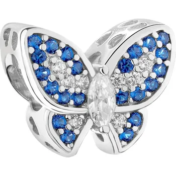 Přívěsek Stříbrný přívěsek Beads se zirkony - motýl - AP536-9279