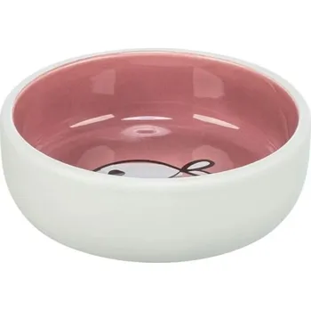 Miska pro psa Keramická miska TRIXIE pro kočky s glazurou 300ml (13cm) (MIX BAREV)