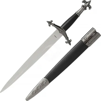 Replika zbraně MystiCalls Dekorativní dýka s hlavicí a záštitou ve tvaru lilie