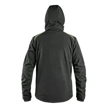 pracovní bunda Bunda CXS NORFOLK, dětská, černá s HV žluto/oranžovými doplňky, vel. 130