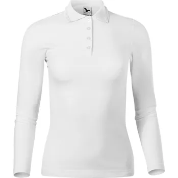 Dámské tričko Malfini Pique Polo LS 231 bílé