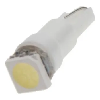 Autožárovka LED T5 bílá, 12V, 1LED/3SMD