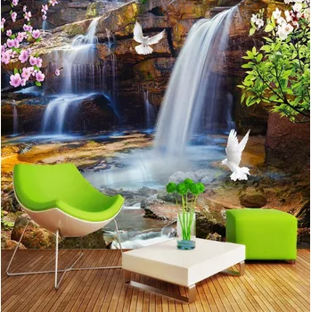Fototapeta Solution Media 3D tapeta -Vodopád v krajině MU1573 6 - Samolepící tapeta - 380-450g/m2