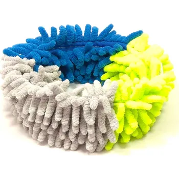 Hračka pro psa Pískací Potvůrky Mopový kroužek - malý Barva: modrá/šedá/žlutozelená