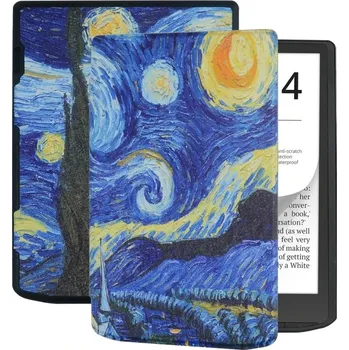 Pouzdro na tablet VSECHNONAMOBIL 75334 ART Zaklápěcí pouzdro pro Pocketbook InkPad 4 743G / InkPad Color 3 743K3 / InkPad Color 2 743 STARRY SKY