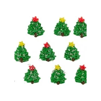 Vánoční dekorace Cukrová dekorace - STROMEČKY (sníh)