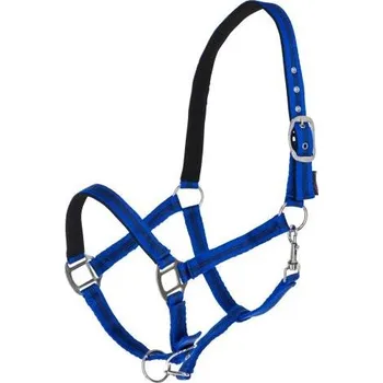 Vybavení pro koně Ohlávka pro koně Mustang, stavitelná, modrá - vel. Full