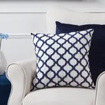 Eglo 420016 - Dekorační polštář CHEVERY 45x45 cm bílá/modrá