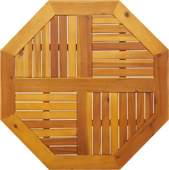 Konferenční stolek vidaXL Stolní deska 80 x 80 x 2,2 cm osmihranná masivní akáciové dřevo [4004262]
