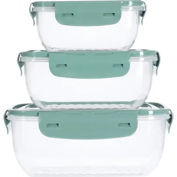 Dóza na potraviny Dóza na potraviny Excellent KO-024001560tmze sada 3 ks tmavě zelená