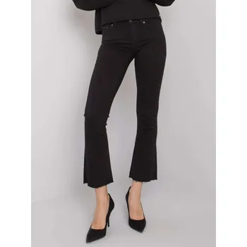 Dámské kraťasy BudesIN Černé stylové džíny Apanda s rozevlátými nohavicemi Velikost: 38