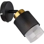 Globo 15709-1 - Nástěnné bodové svítidlo OLGA 1xE27/40W/230V černá/zlatá